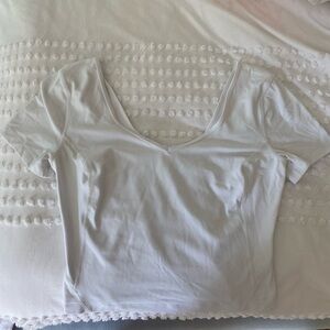 Lululemon White Short Sleeve